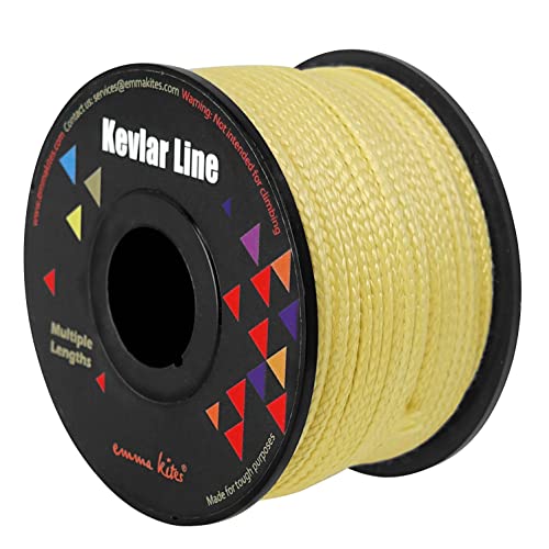 Kevlar Braided Utility Cord 1000Lb Yellow 30Ft - Flame Resistant, High Strength