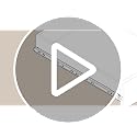 Liberty 22-Inch Bottom Mount Drawer Slide - Self-Closing, 50 lb Capacity, TS 68822C-W
