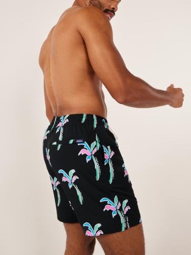 XX-Large Havana Nights Men's 7 Inch Swim Trunks with Liner & UPF 50+