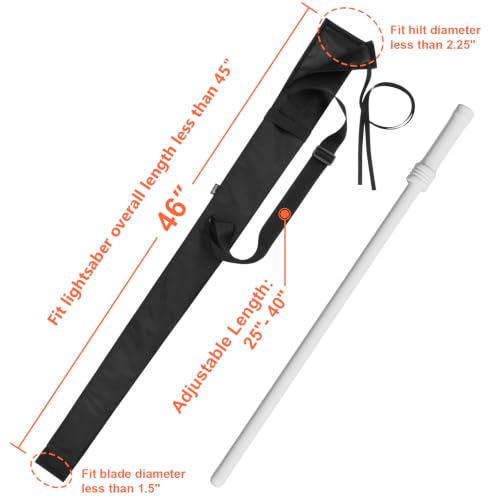 Lightsaber Carrying Bag with Adjustable Shoulder Strap - For Standard Lightsaber