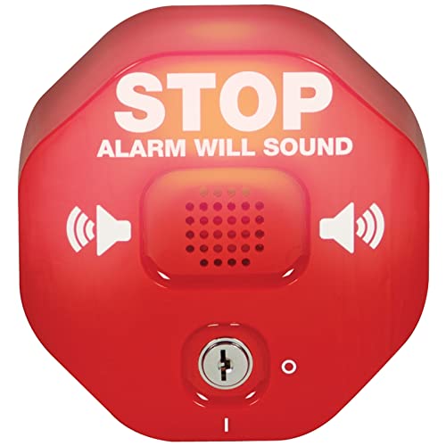 STI Exit Stopper Door Alarm - Multifunction Emergency Door Stopper & Deterrent, Red/Green