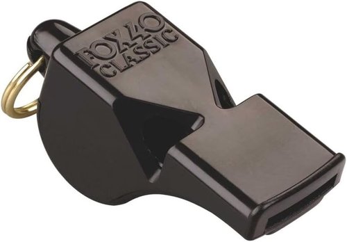 Fox 40 Pealess Whistle - Classic CMG Design with 1 Lanyard | 2 Pack for Ultimate Convenience