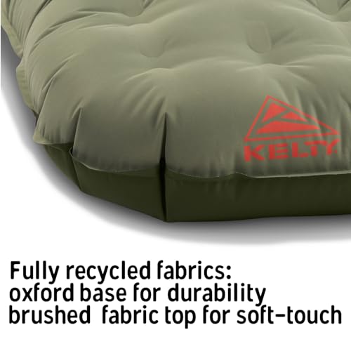 Kelty Sea Spray Kush Queen Air Bed with Battery Pump PVC-Free Camping Mattress
