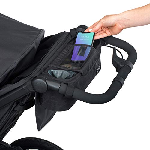 Handlebar Console with Tire Pump for BOB Single Jogging Strollers - 2 Piece Set, Black