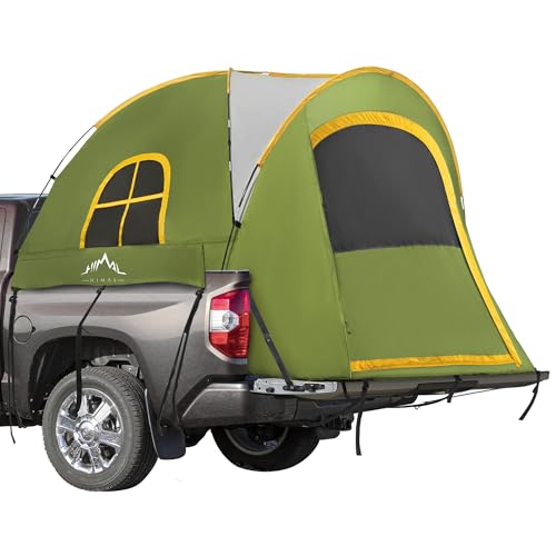 GoHimal Green Pickup Truck Bed Tent 5.5-6.0FT for Camping & Outdoors