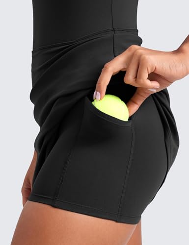 Medium Black Spaghetti Strap Tennis Dress - Soft, Stretchy, Versatile Athletic Wear