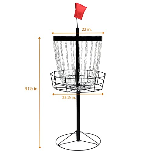9-Piece Disc Golf Set with Carry Bag - Includes Discs & Portable Basket