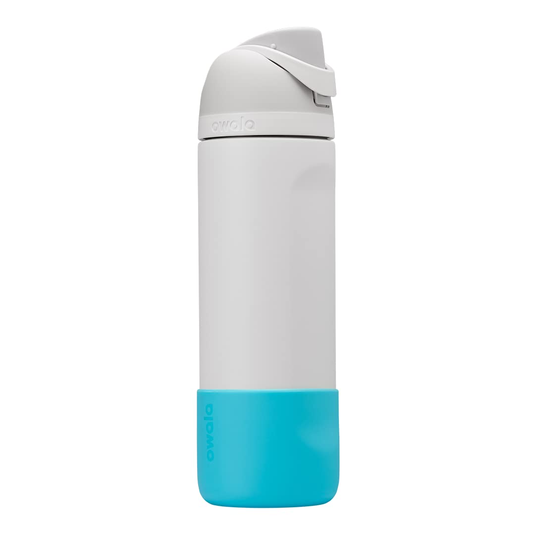 Owala Silicone Boot Accessory for Stainless Steel Water Bottles, Anti-Slip Dent Protective Sleeve, Protects FreeSip, Bright Blue, Made 24 Oz Water Bottle