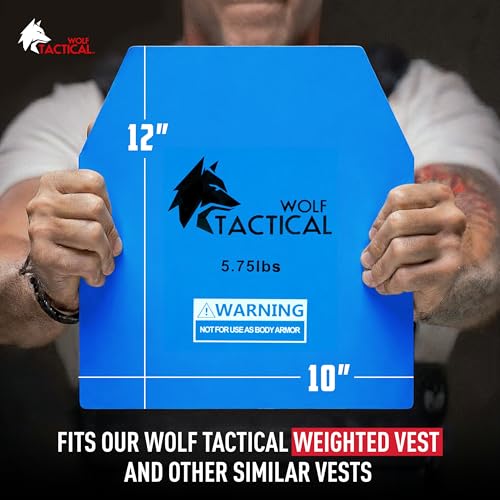 WOLF TACTICAL 5.75LB Weight Plate for Training Vests - Steel Resistance Weights