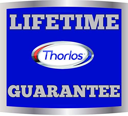Thorlos Unisex Running Crew Socks 3-Pack Large White Athletic Socks
