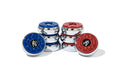 Table Shuffleboard Pucks Set of 8 - 2-1/8 Inch, Blue and Red