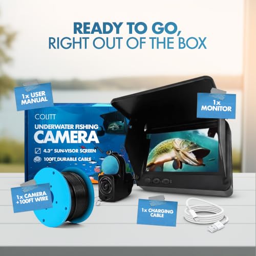 Underwater Fishing Camera - Portable Fish Finder for Ice & Open Water