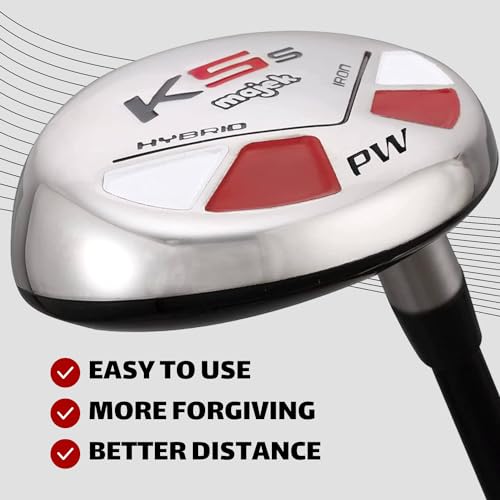 Majek Ladies Senior Right-Hand Hybrid Golf Club L Flex 35in PW with Headcover