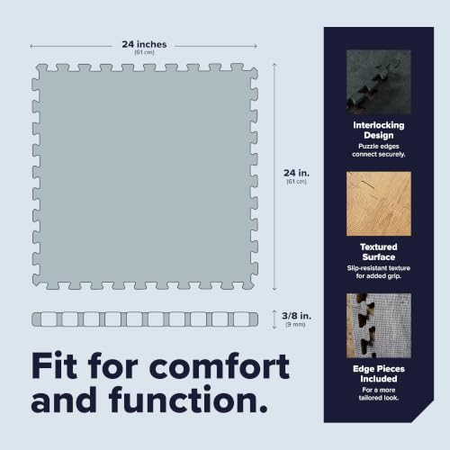 We Sell Mats Forest Floor Farmhouse Foam Floor Tiles 48 sq ft Light Brown