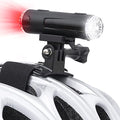 Bike Helmet Light Set Front Rear USB Rechargeable Waterproof Safety