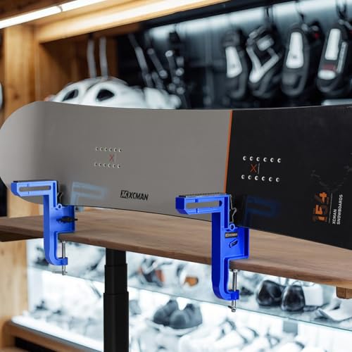 XCMAN Ski & Snowboard Vise for Tuning and Waxing, Durable Aluminum Clamp