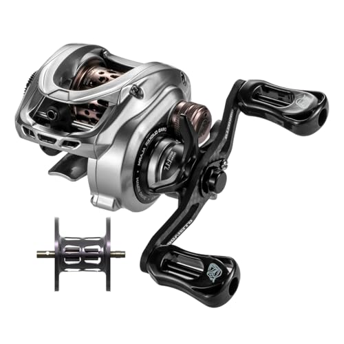 DOVIELLO HICC50 7.1:1 Left Double Spool Baitcaster Reel Saltwater Freshwater