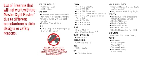 Real Avid Master Handgun Sight Pusher Kit - Grey/Red, Pack of 1