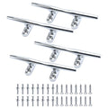 10 Inch Stainless Steel Boat Cleats 4-Pack - Durable Marine Dock Hardware
