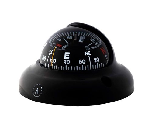 Autonautic - Surface Mount Compass - C3001 - Suited for Use Kayak in a Rib or Dinghy - 2 1/3" Dial Black - Made in Europe