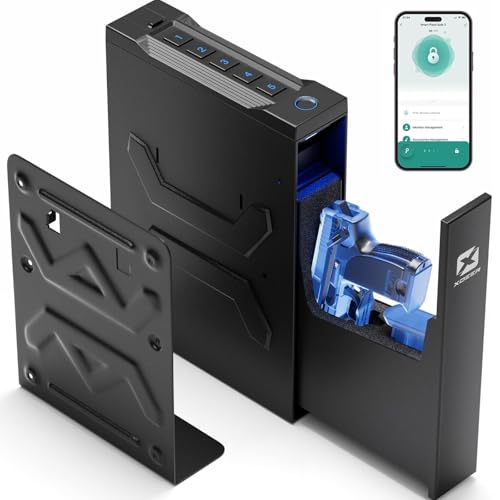 XDeer S12 Pro Biometric Gun Safe with App Control, Quick Access & Auto-Eject Drawer