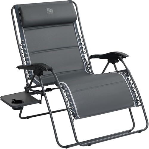 TIMBER RIDGE XXL Oversized Zero Gravity Chair Gray 33" Wide 500lb - 1 Pack
