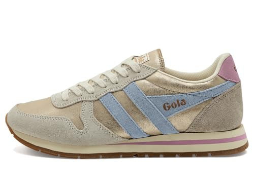 Gola Daytona Blaze Women's Sneakers - Gold, Size 8.5, Air Cushion, Candy Accent