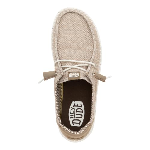 Hey Dude Women's Wendy Stretch Sox Slip-On Loafer Walnut Size 8