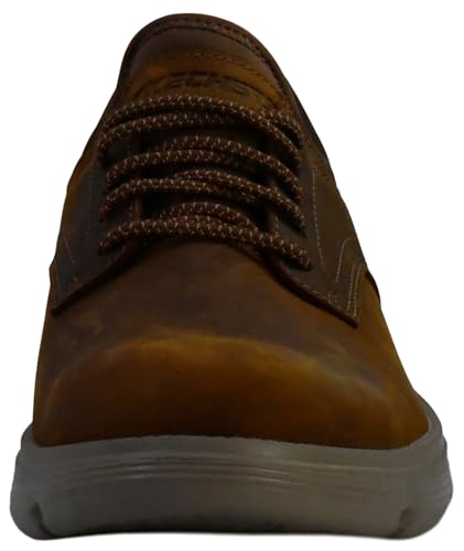 Skechers Men's Garza Gervin Loafers 11.5 X-Wide Dark Chocolate Casual Shoes