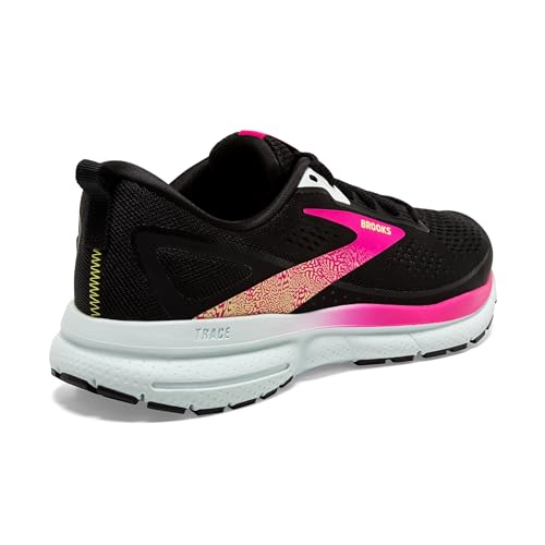 Brooks Women’s Trace 3 Neutral Running Shoes Black Blue Pink Glo Size 6