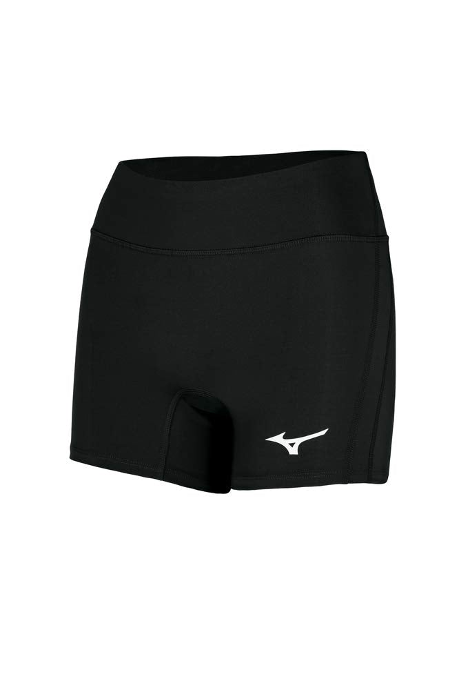 Mizuno Women's Elevated 4-Inch Inseam Volleyball Short - Black, Medium