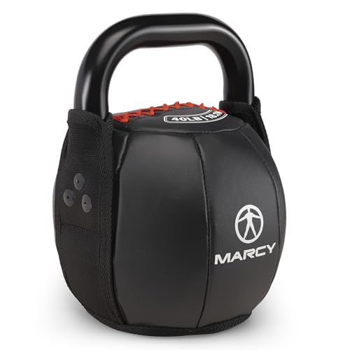 Rouge 40 LB Marcy Soft Kettlebell with Handle for Strength & Core Training