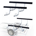VEVOR 60-Inch Adjustable Boat Trailer Guide Poles with π Shape - Heavy-Duty Steel, Galvanized, Non-Slip Pads, 2-Pack for Ski, Fishing & Sailboats