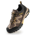 Men's Waterproof Lightweight Hiking Shoes - Non-Slip Outdoor Walking - Dark Brown, 10-10.5 Wide