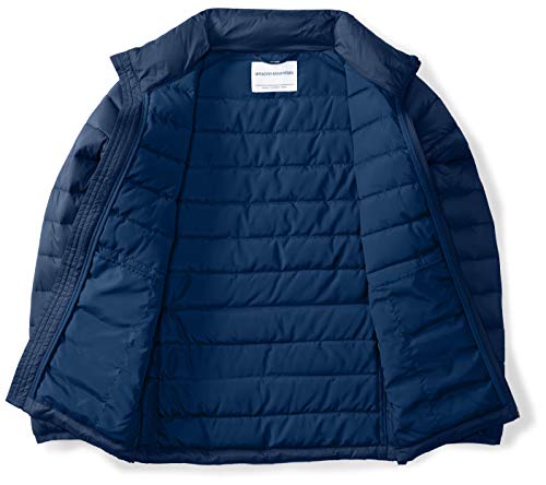 Kids Waterproof Puffer Jacket - Large Navy Lightweight & Packable
