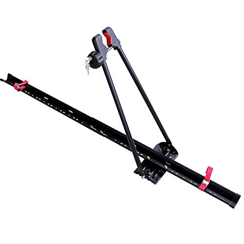 Upright Roof Mount Bike Rack - Secure Bicycle Carrier for Cars, 1 Bike, Fits Up to 54" Wheelbase - Black