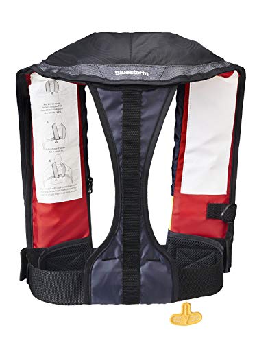 Bluestorm Stratus 35 Inflatable Life Jacket PFD Adult USCG Approved Nitro Red