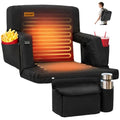 Overmont 24.5-Inch Wide Heated Stadium Seat with Back Support & Dual-Zone Heat