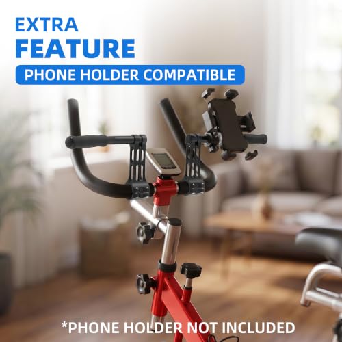 Handlebar Extenders for Indoor Exercise Bikes - Adjustable, Compatible with Peloton & Stationary Bikes