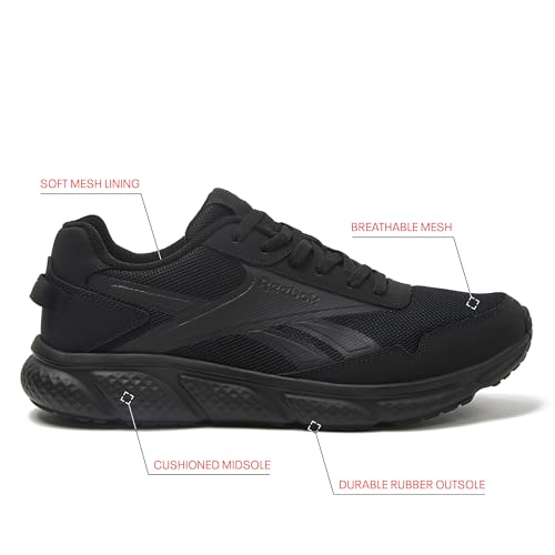 Reebok Swiftstrike Men's Running Shoes - Black/Black/Black, Size 7-16