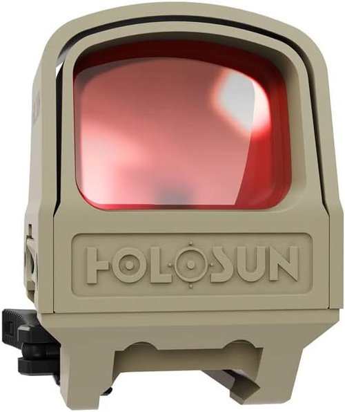 HOLOSUN 510C Open Reflex Sight - Multi-Reticle 2 MOA Dot & 65 MOA Circle, Solar FailSafe | Red/Green Reticle