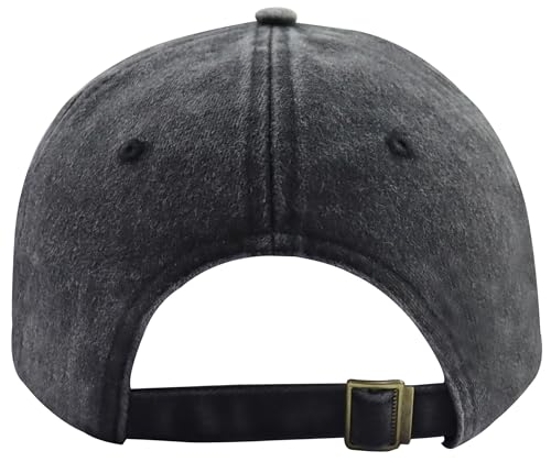 Grumpy Old Vet Hat for Men - USA Flag Veteran Baseball Cap, One Size, Black