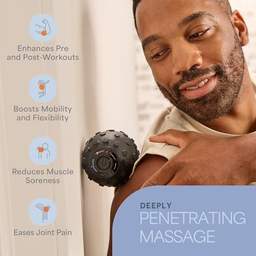 Small Vibrating Massage Ball Roller for Deep Tissue & Trigger Point Therapy
