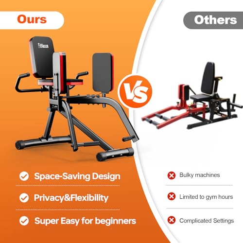 Hip Abductor Machine for Home Gym - Adjustable Glute & Leg Exercise Equipment