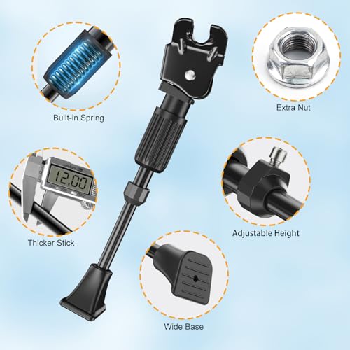 Adjustable Kids Bike Kickstand for 12-20 Inch Bicycle Support Peg