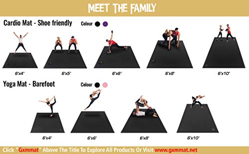 Extra Large Exercise Mat 6x8 ft - Non-Slip Workout Yoga & Cardio Mat
