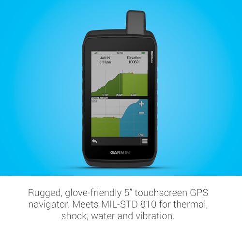 Garmin Montana 710 Handheld GPS Navigator with Touchscreen & Maps - Rugged Outdoor Device
