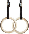 Wood Gymnastic Rings - Olympic Strength Training Equipment | Durable Wooden Design