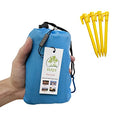 Pocket Picnic Blanket Sky Blue Compact Waterproof Sandproof Outdoor Mat