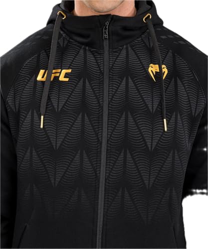 Men's UFC Zenith Replica Hoodie Black Gold Medium - Performance Fan Gear
